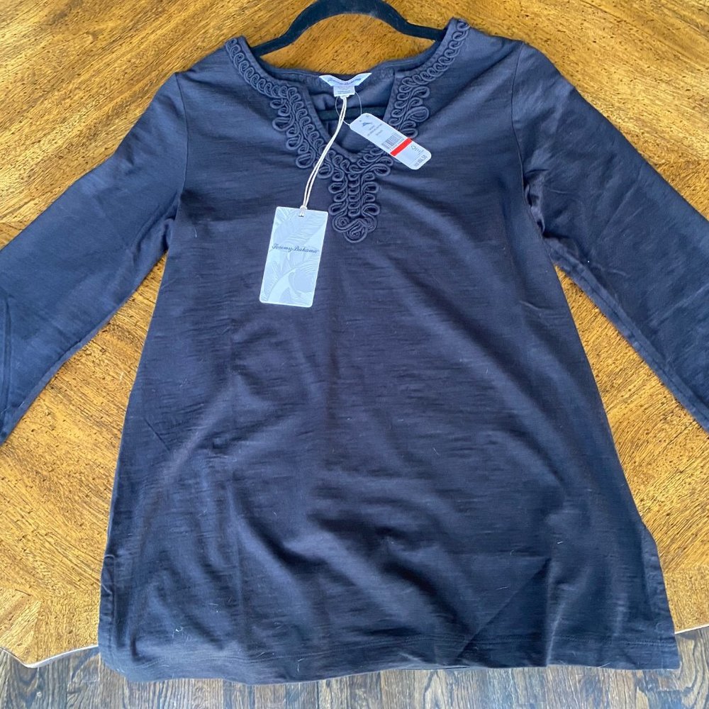 NWT! Tommy Bahama Lux Jersey Bell Sleeve Tunic